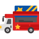 food,food and restaurant,shipping and delivery,delivery truck,transport,transportation,fast food,food truck,truck,van,hot dog,trucking